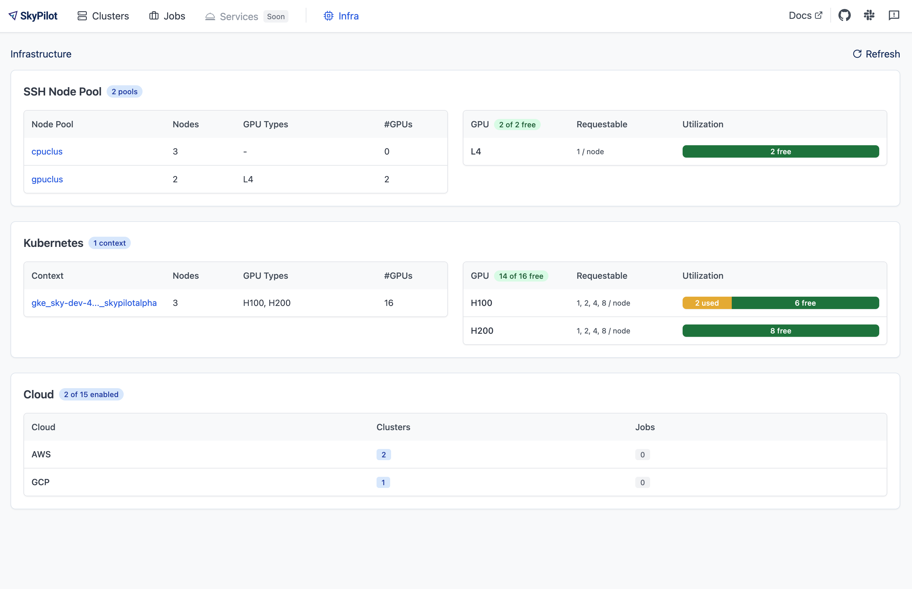SSH Node Pools in Dashboard