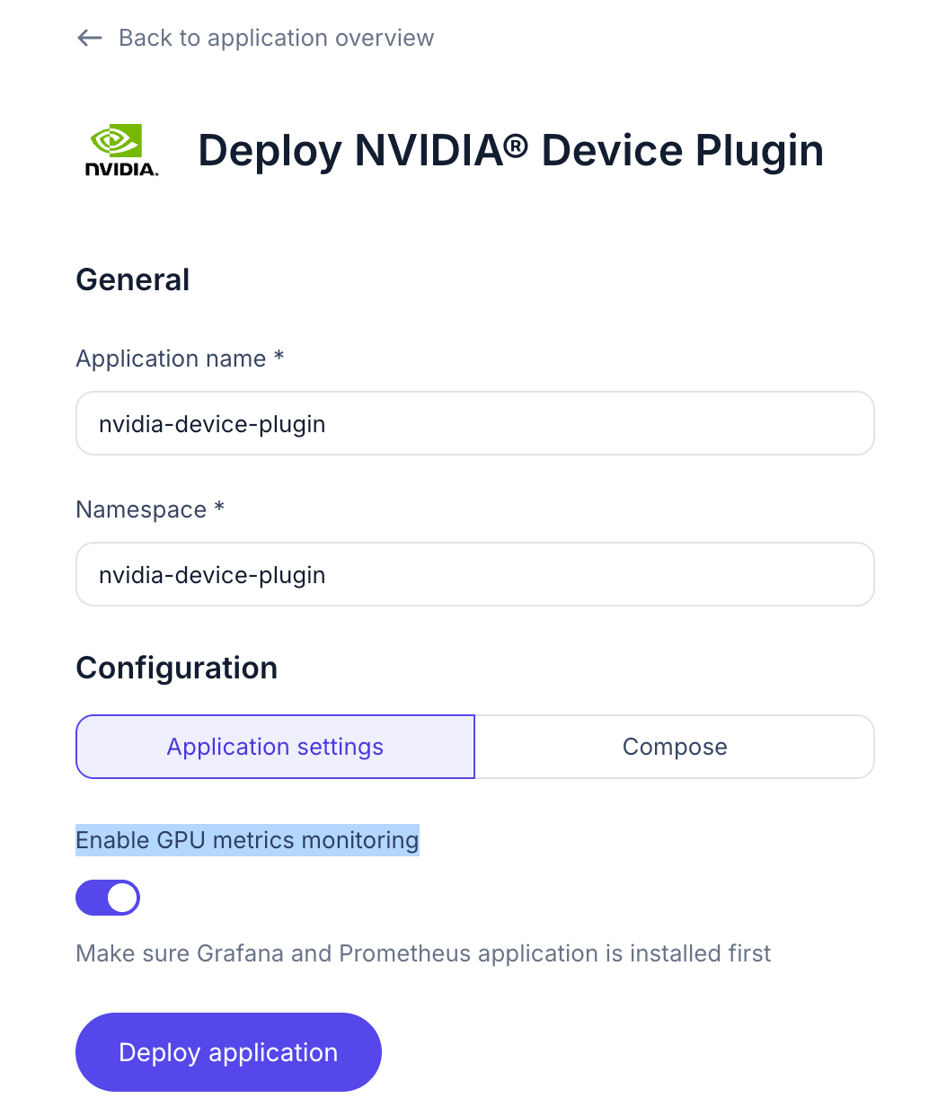 Deploy Nvidia Device Plugin