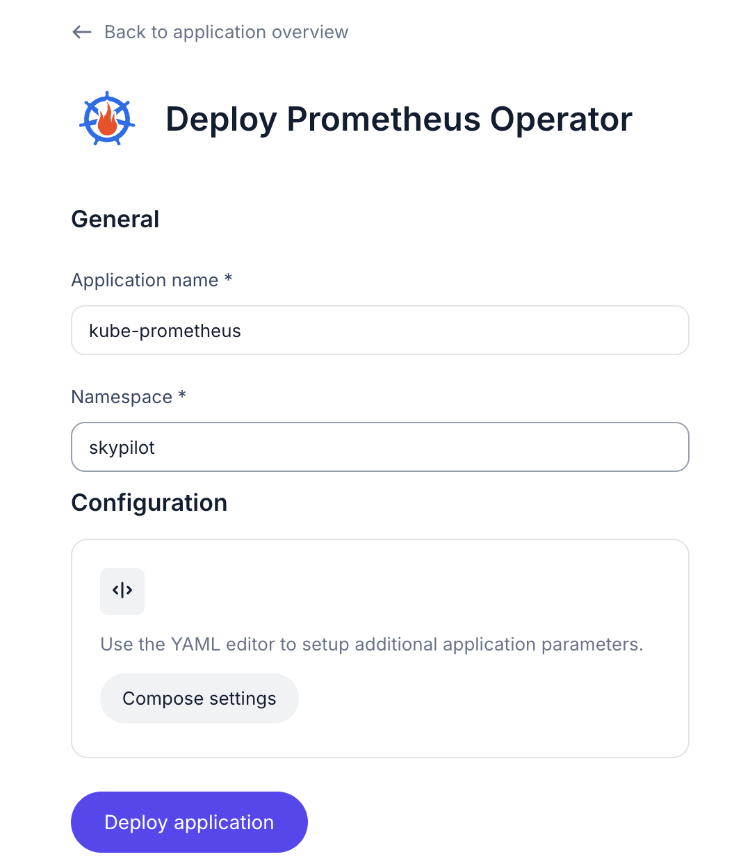 Deploy Prometheus Operator