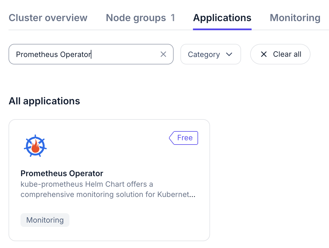 Search for Prometheus Operator