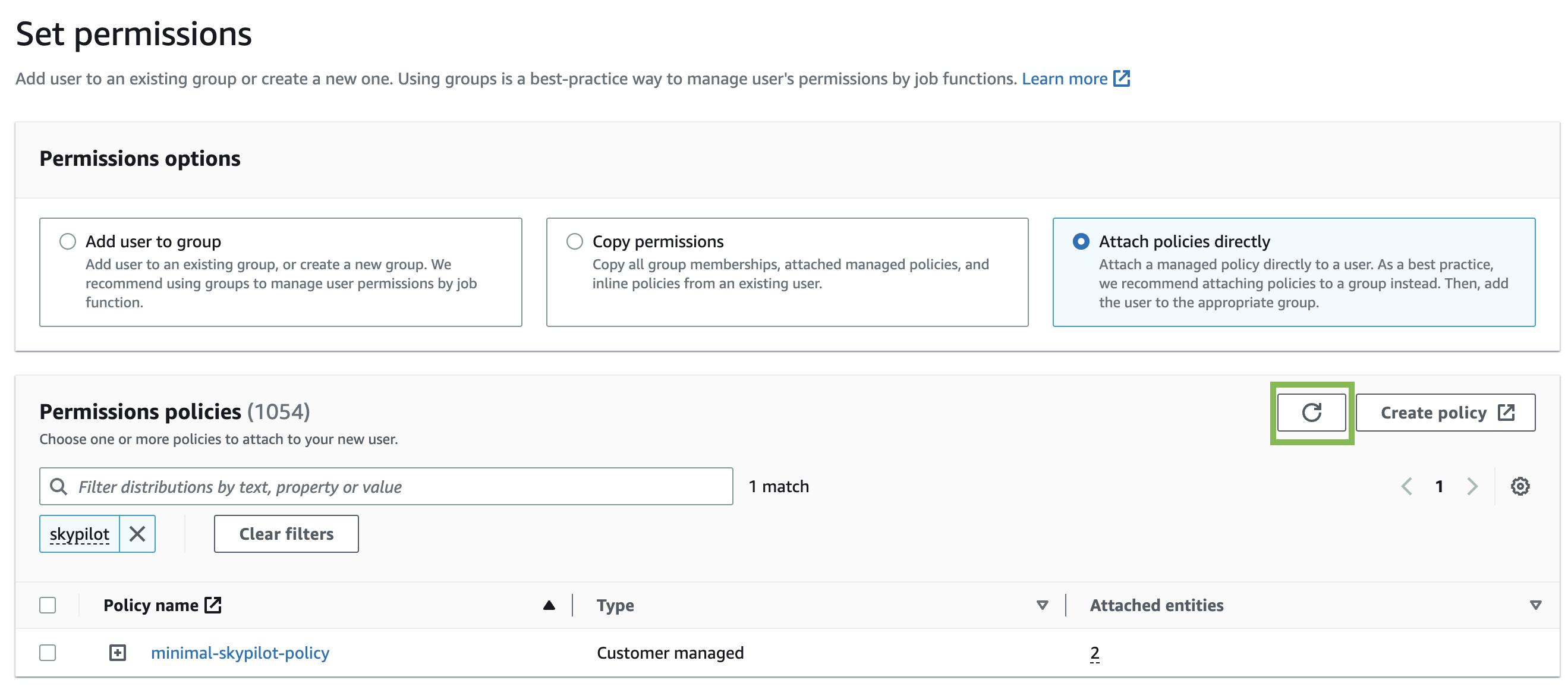 AWS Add Policy