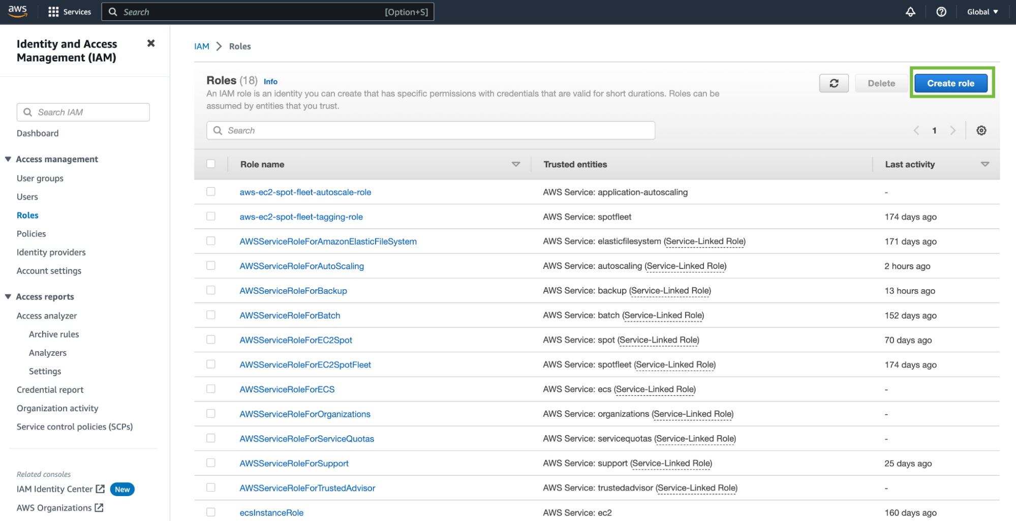 AWS Add Role