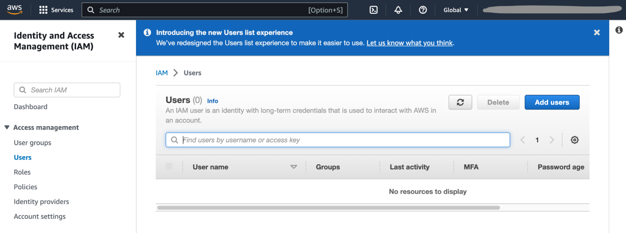 AWS Add User