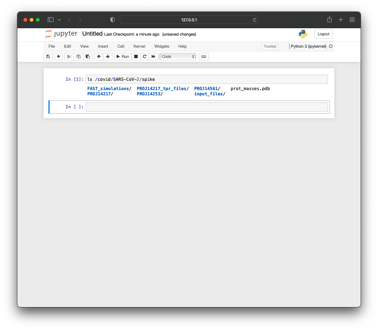 accessing covid data from notebook