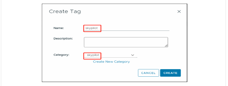 vSphere Tags Creation